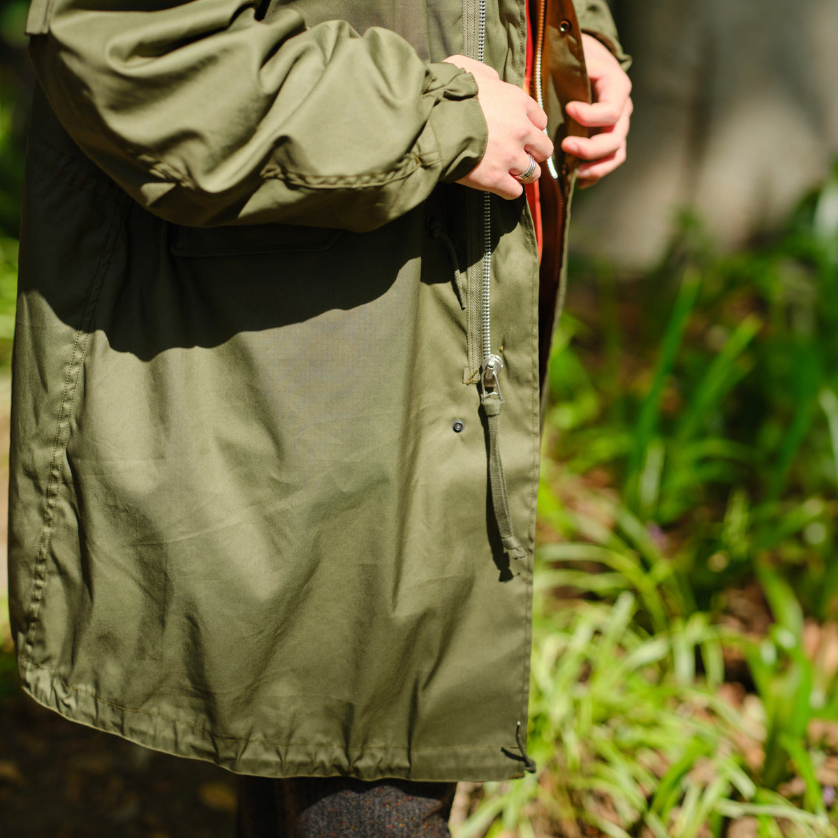 RMFC M65 FISHTAIL PARKA VINTAGE POPLIN  with DOWN LINER OLIVE