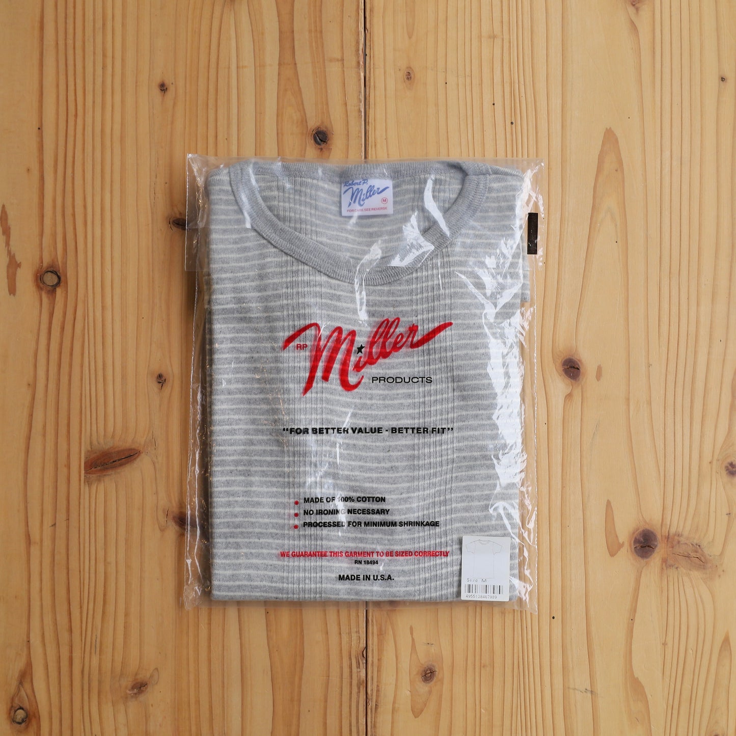 MILLER CREW NECK TEE S/S BORDER