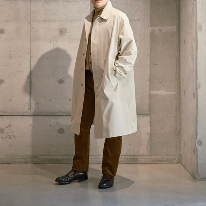 SINGLE RAGLAN COAT GABARDINE OYSTER