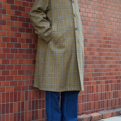 SINGLE RAGLAN COAT Ⅱ REVERSIBLE OVER CHECK BEIGE