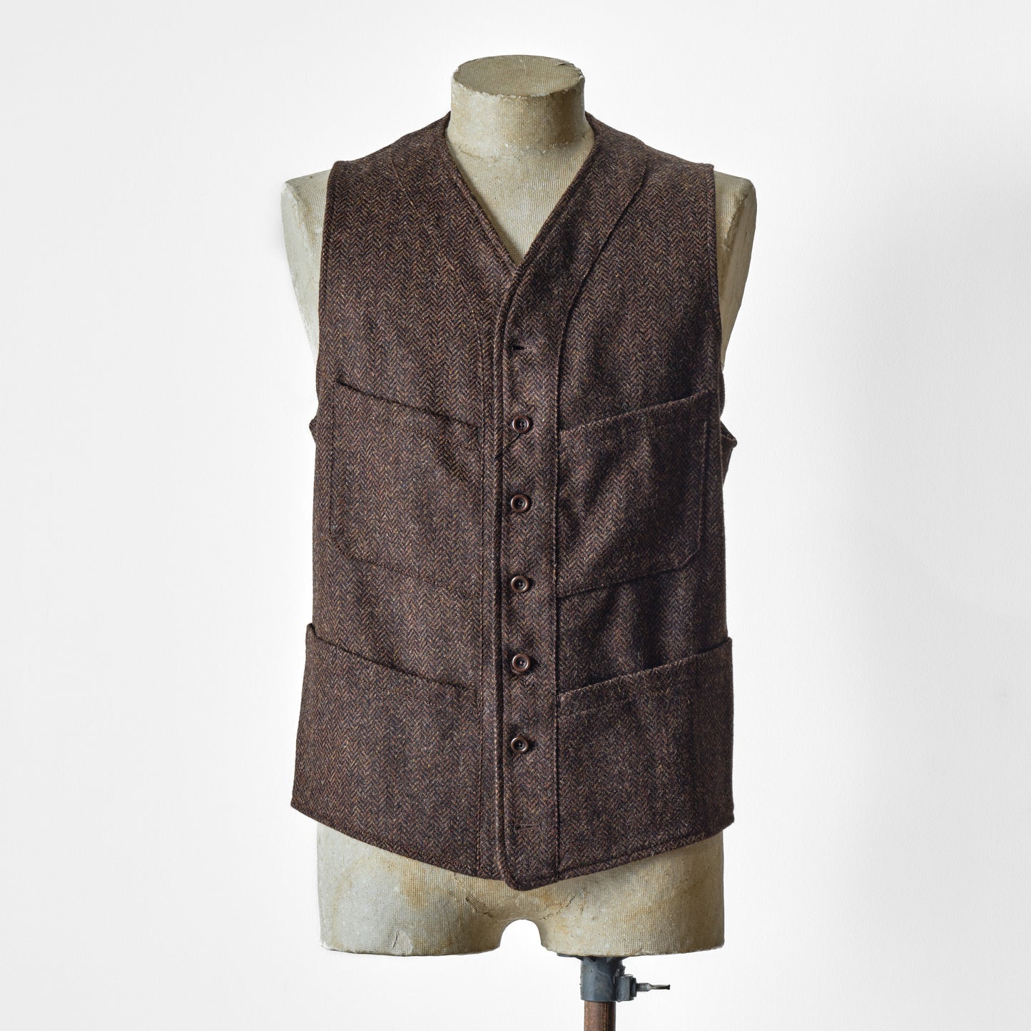 SAGAN SHETLAND TWEED HERRING-BONE