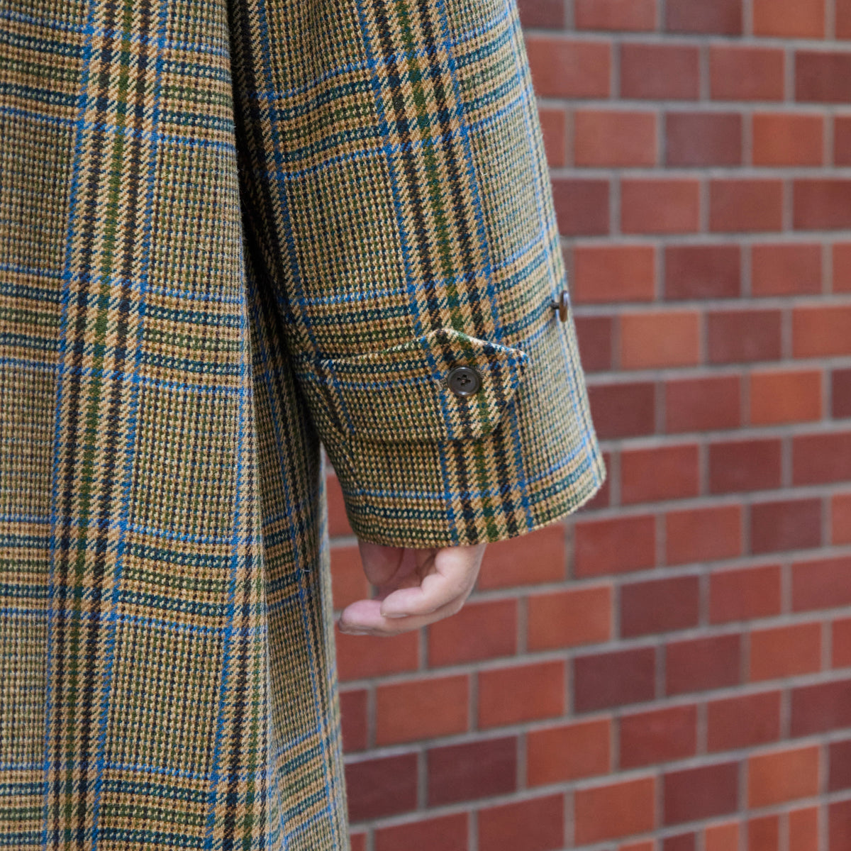 SINGLE RAGLAN COAT Ⅱ REVERSIBLE OVER CHECK BEIGE