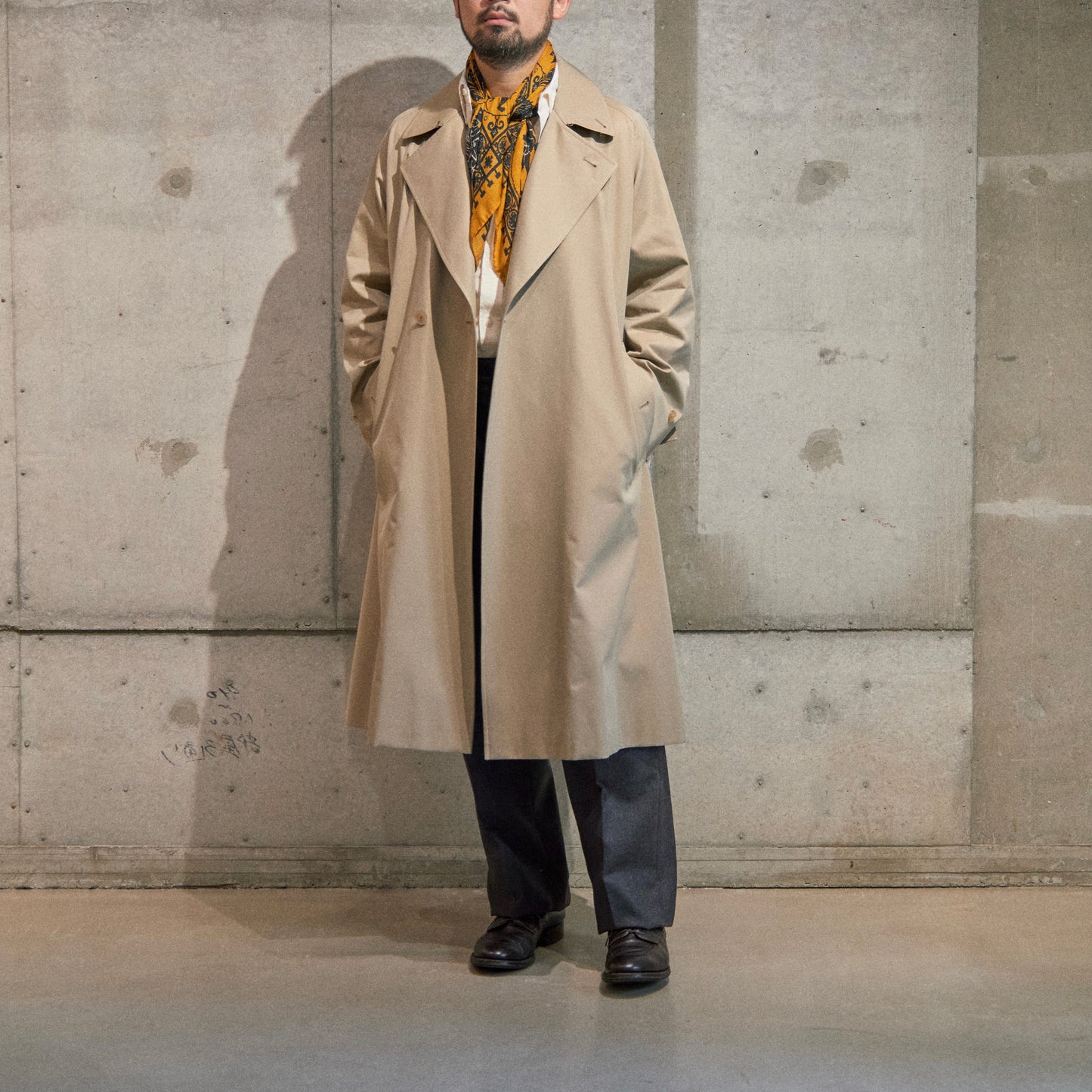 SINGLE RAGLAN COAT Ⅹ GABARDINE BEIGE