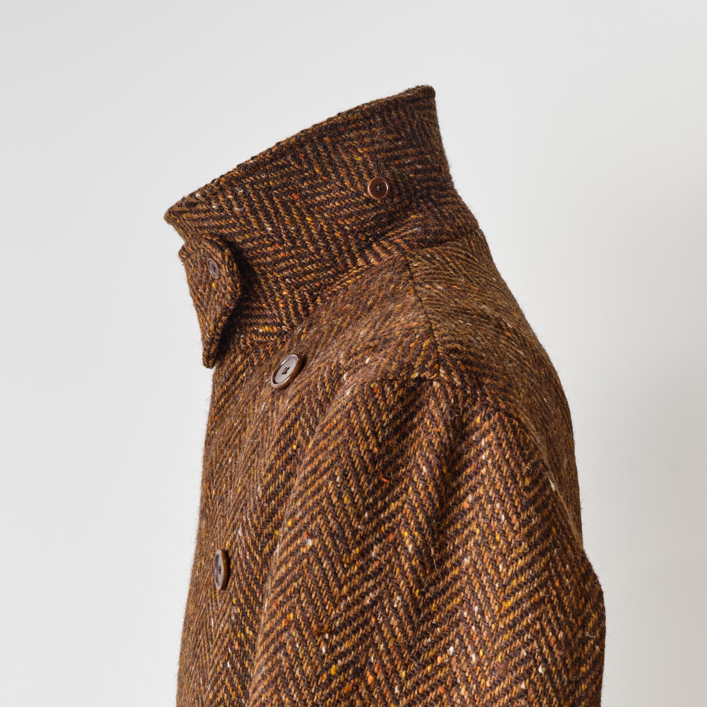 WINSTON COATING TWEED HERING BONE