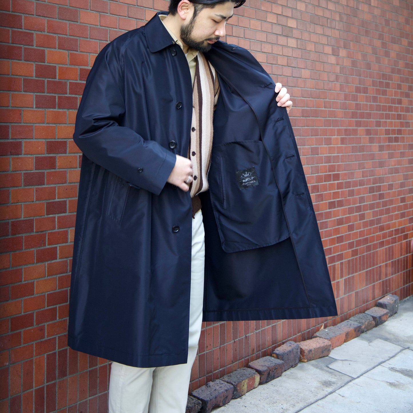 SINGLE RAGLAN COAT Ⅸ SILK TAFFETA