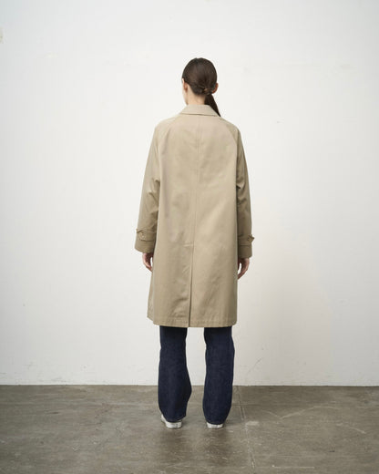 SINGLE RAGLAN COAT GABARDINE BEIGE