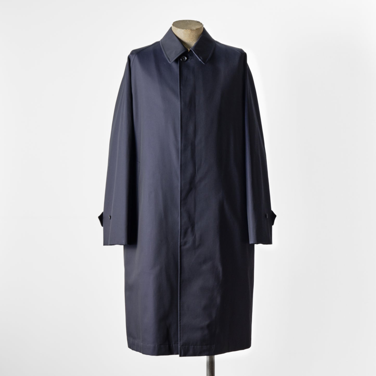 SINGLE RAGLAN COAT GABARDINE NAVY