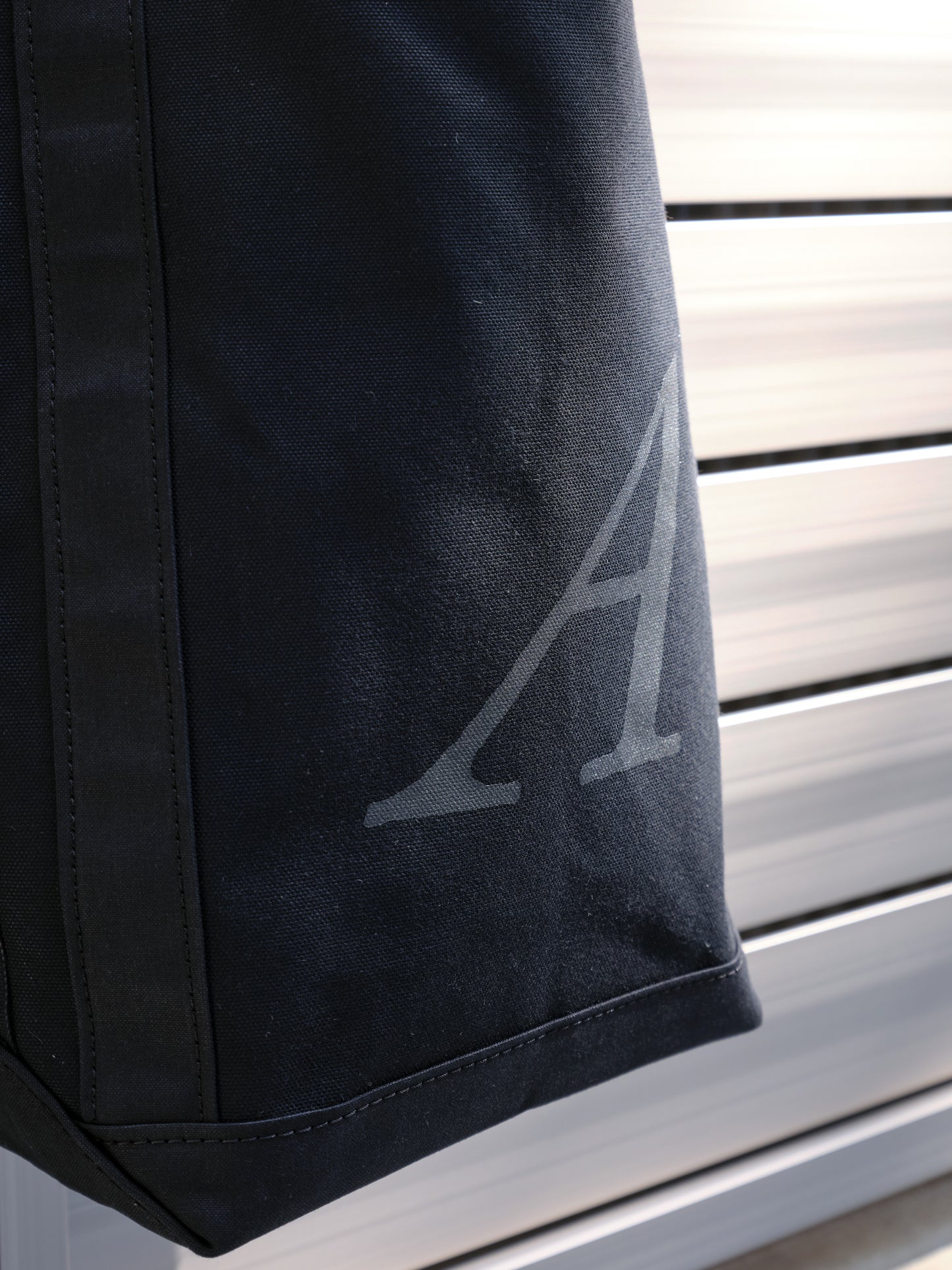 ANATOMICA by TEMBEA BAGUETTE TOTE COTTON CANVAS BLACK