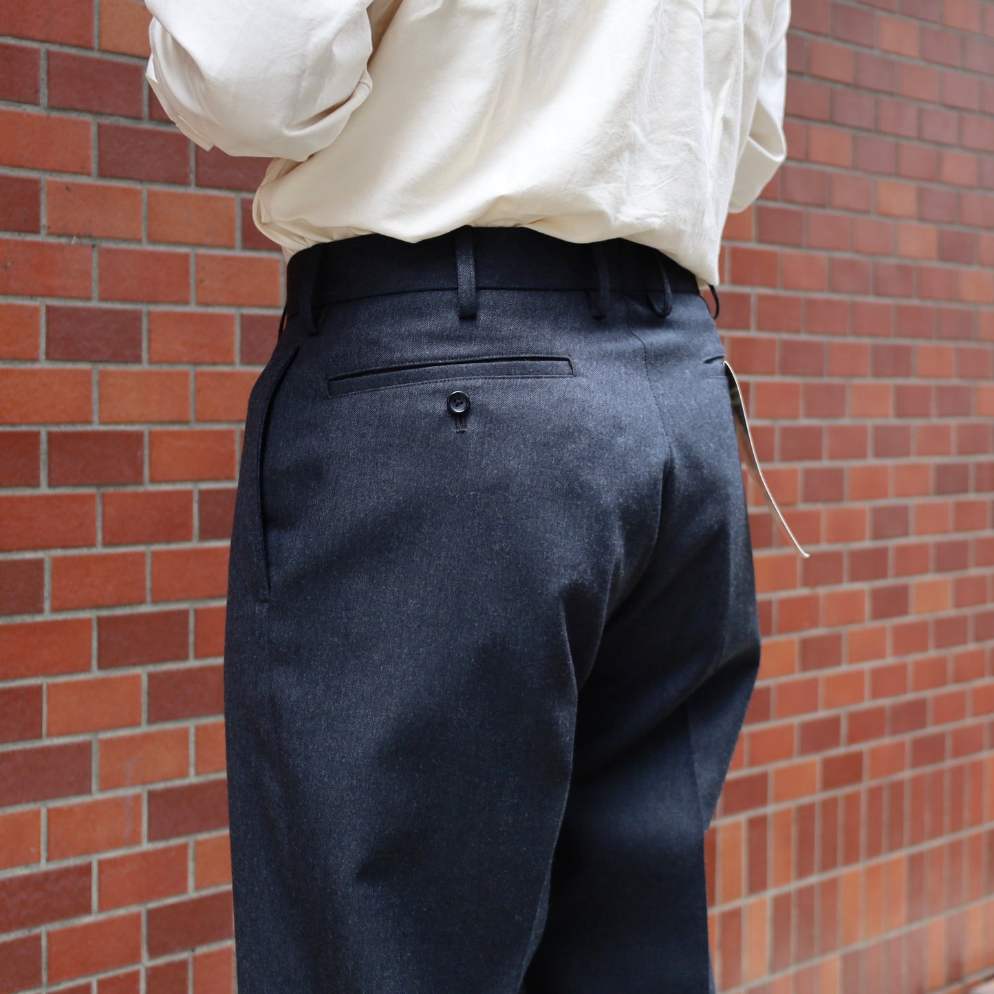 TRIM FIT PANTS Ⅲ WOOL SERGE CHARCOAL