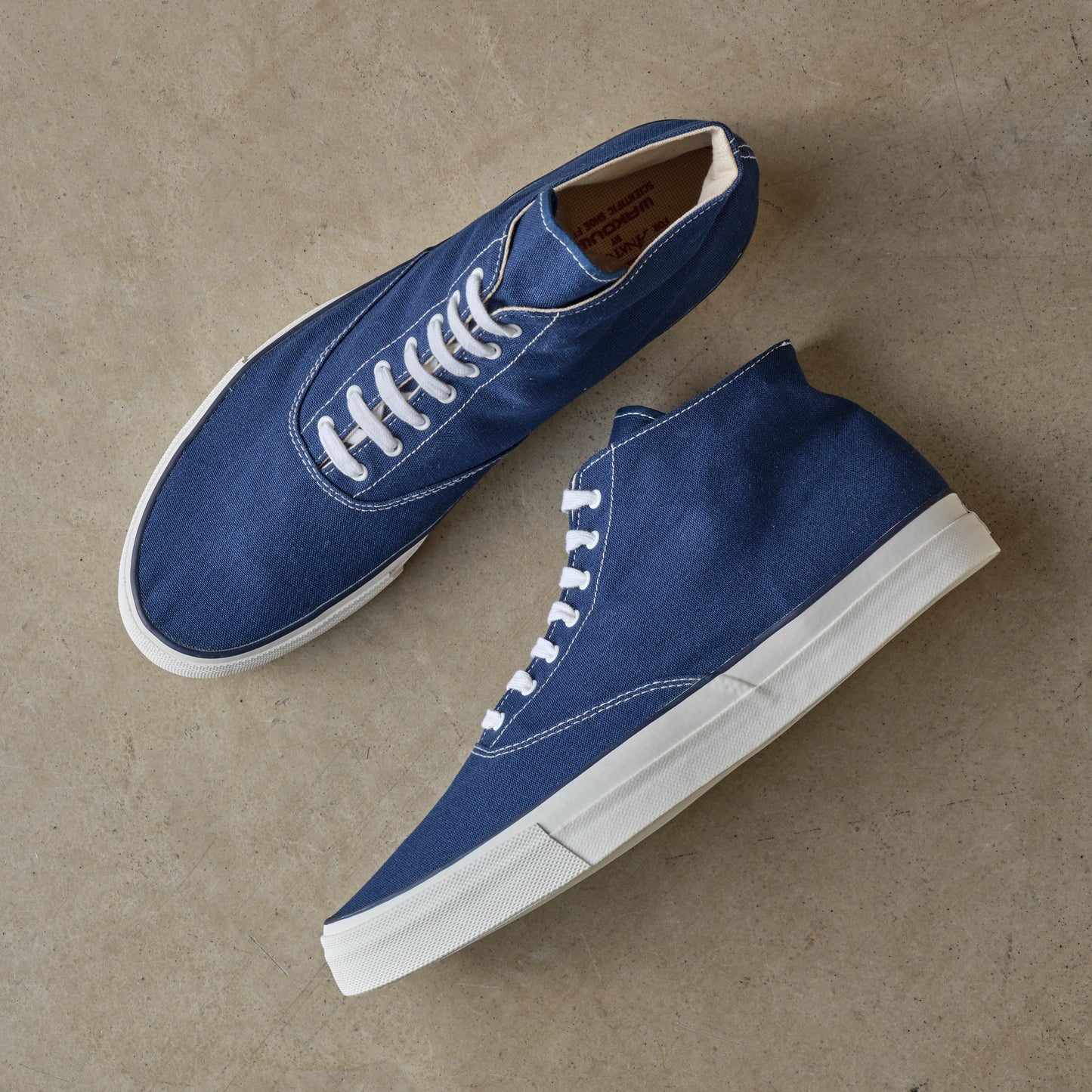 WAKOUWA HI-TOP WHITE SOLE MADE IN TAIWAN