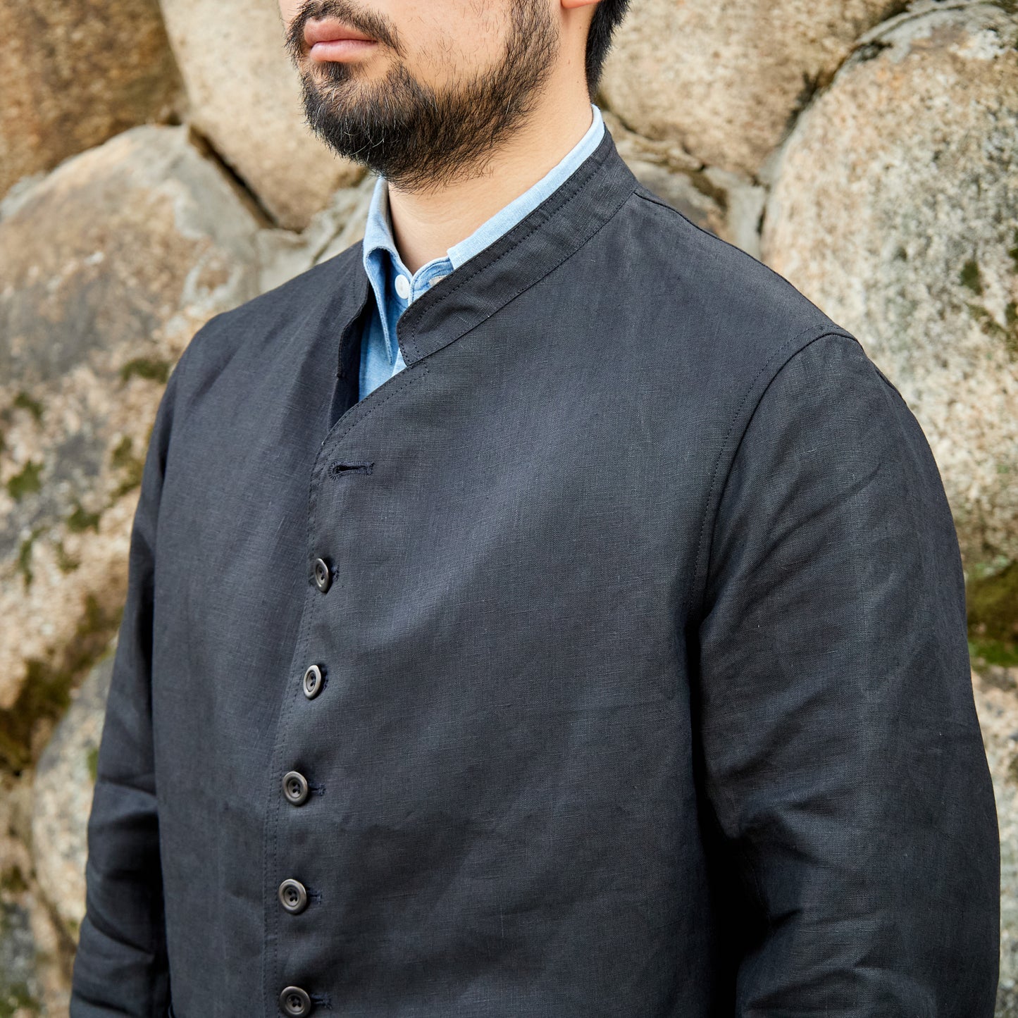 DOLMAN IRISH LINEN BLACK