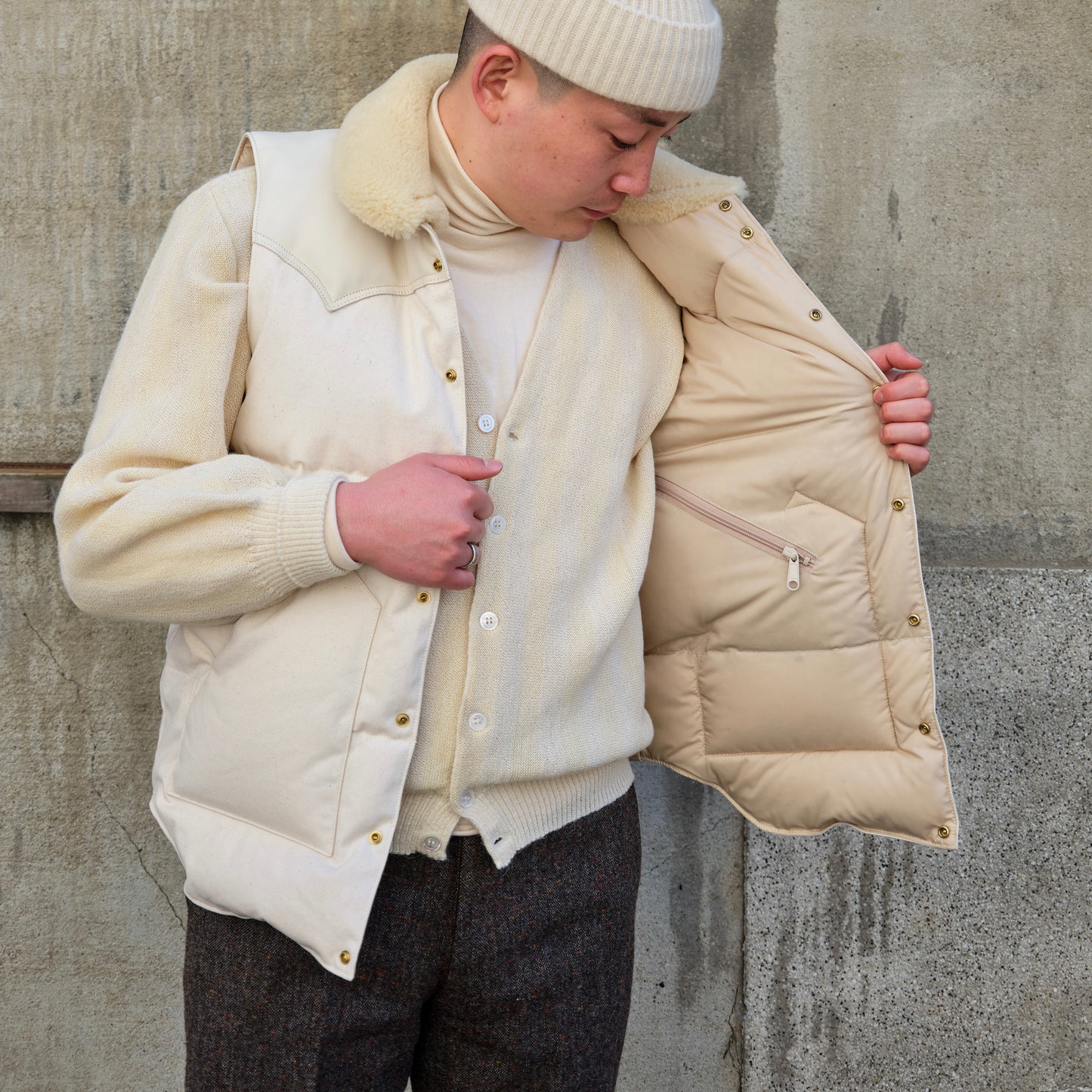 RMFC for ANATOMICA CHRISTY VEST DUCK NATURAL