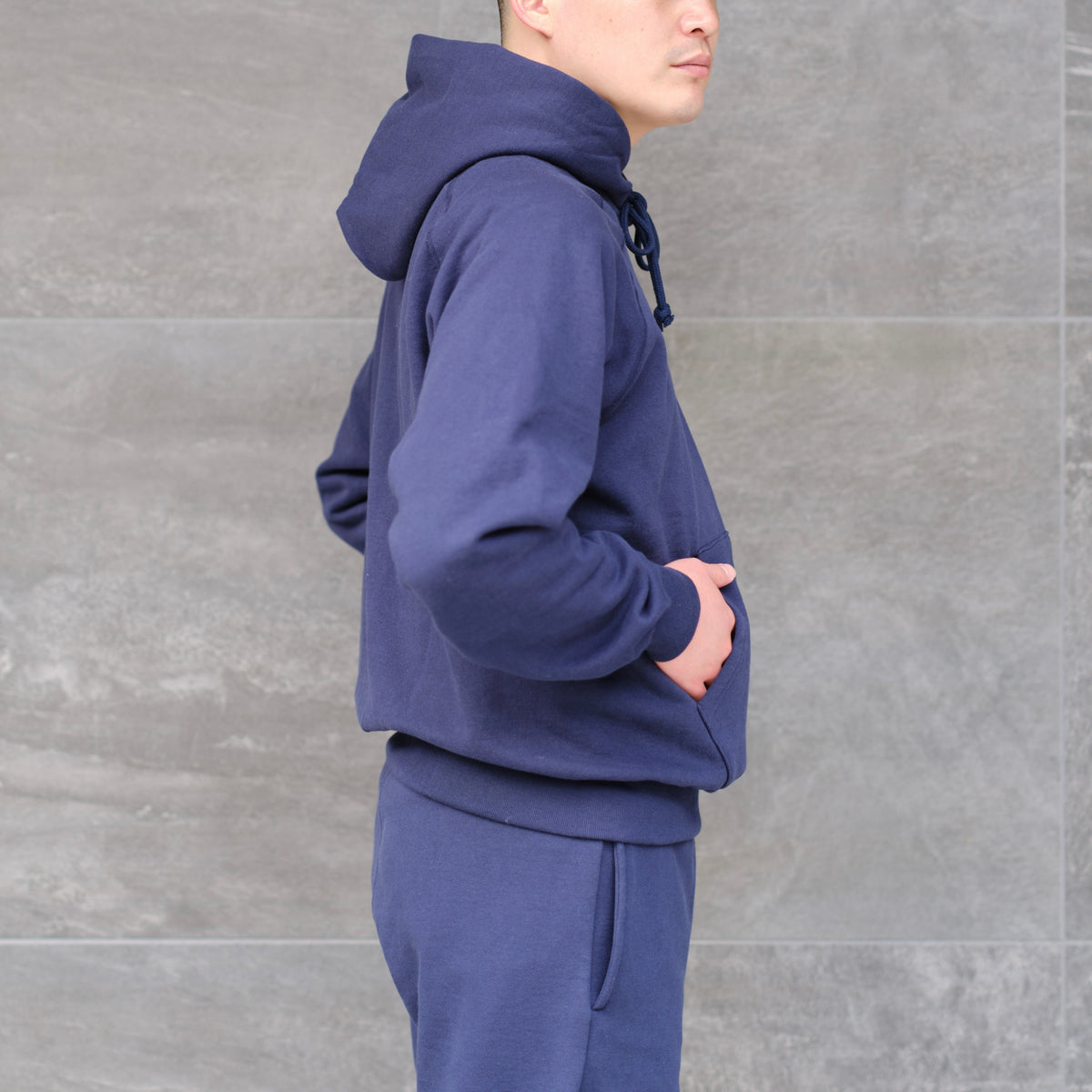 SWEAT PARKA RAGLAN SLEEVE NAVY