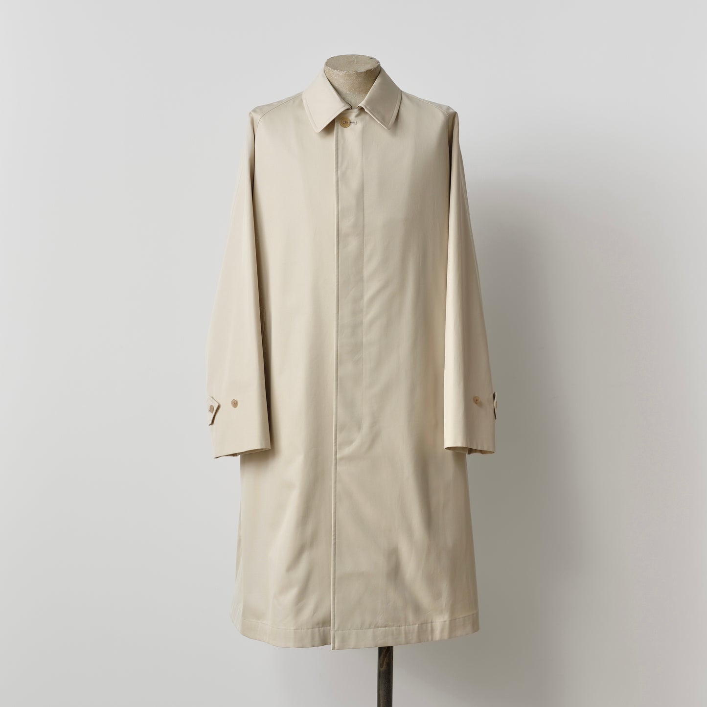 SINGLE RAGLAN COAT GABARDINE OYSTER