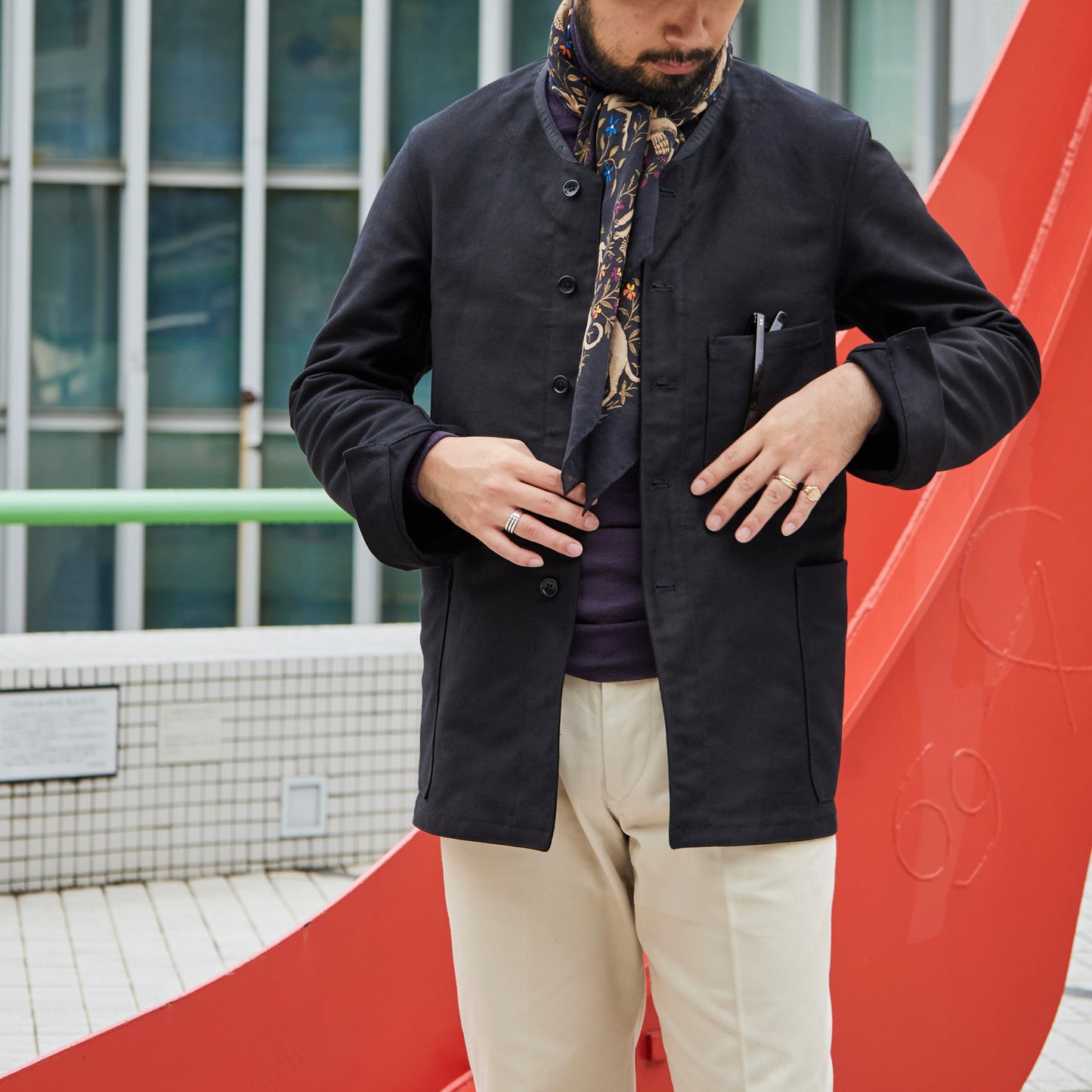 SAVOYARDE GERMAN TWILL BLACK