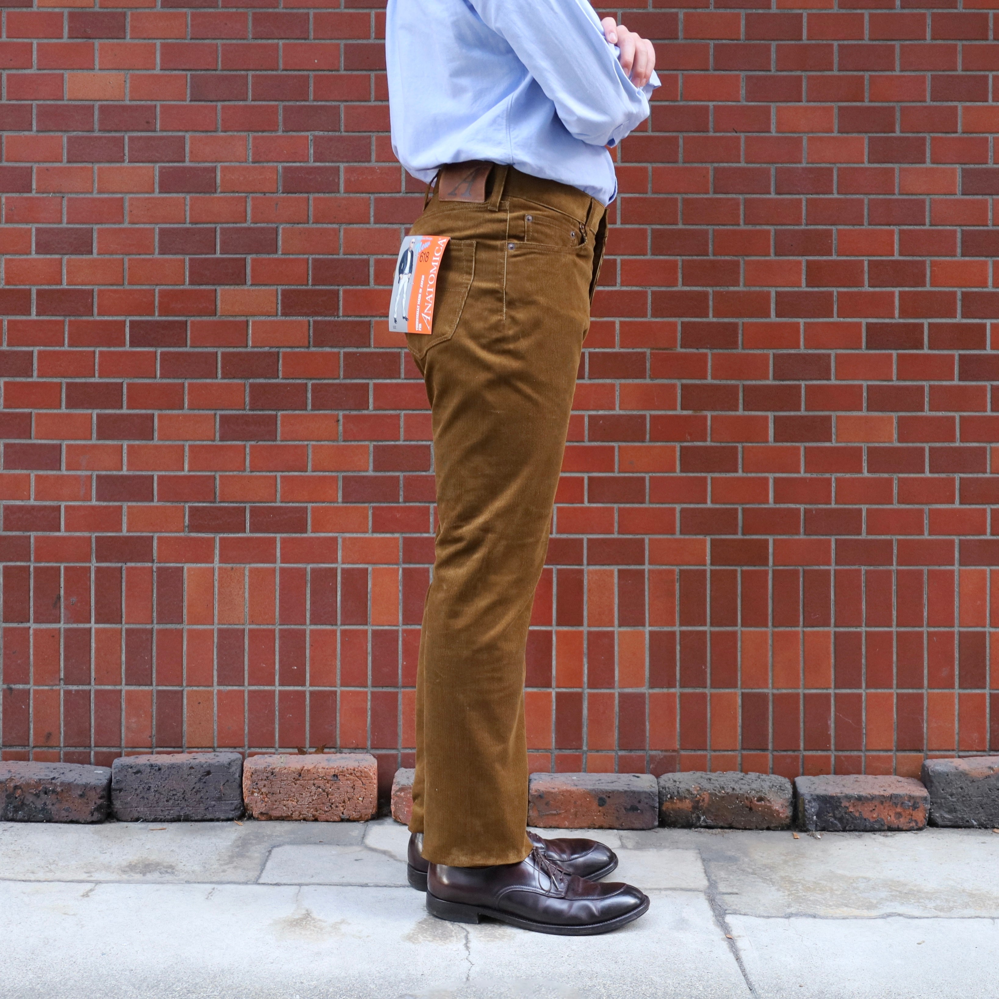 618 ORIGINAL JEANS CORDUROY BROWN – ANATOMICA NAGOYA