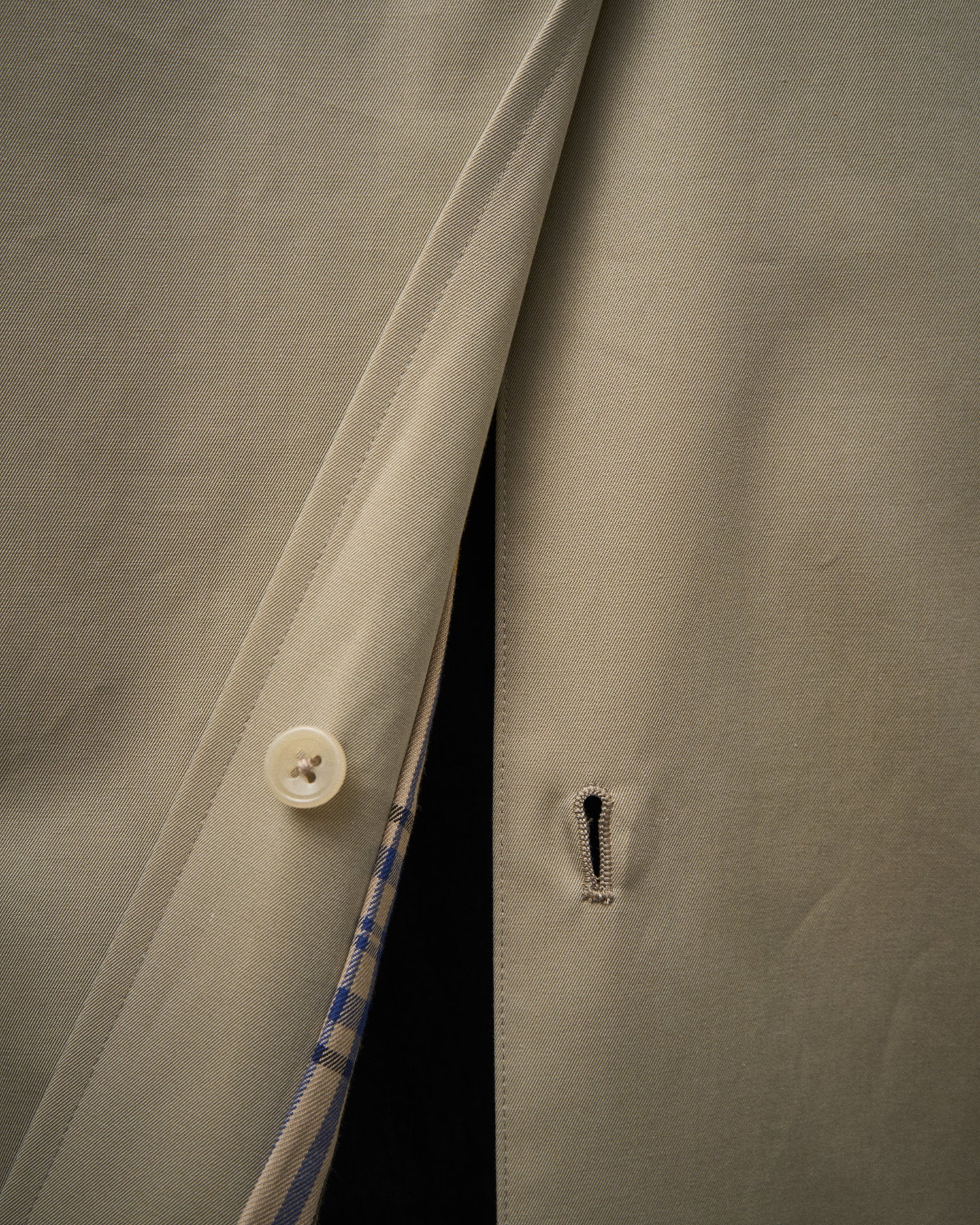 SINGLE RAGLAN COAT GABARDINE BEIGE