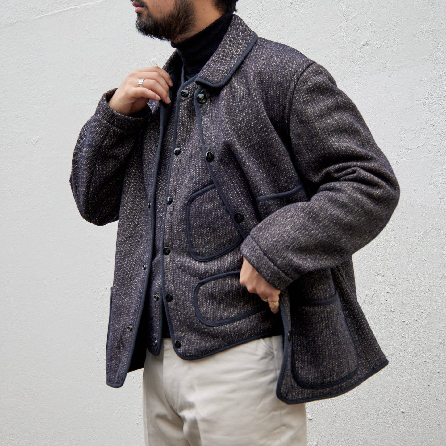 BEACH JACKET SALT & PEPPER