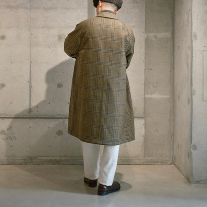 SINGLE RAGLAN COAT Ⅱ REVERSIBLE OVER CHECK BEIGE