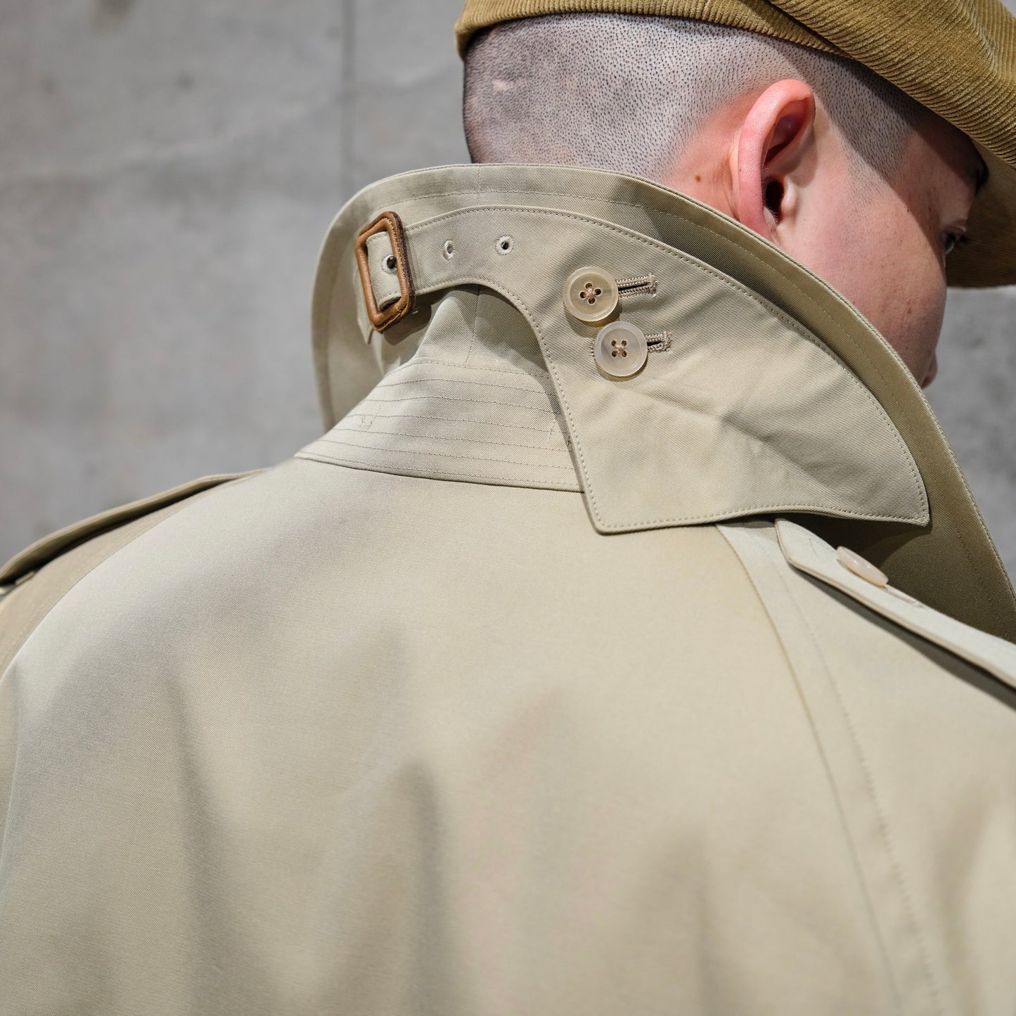 TRENCH COAT GABARDINE BEIGE
