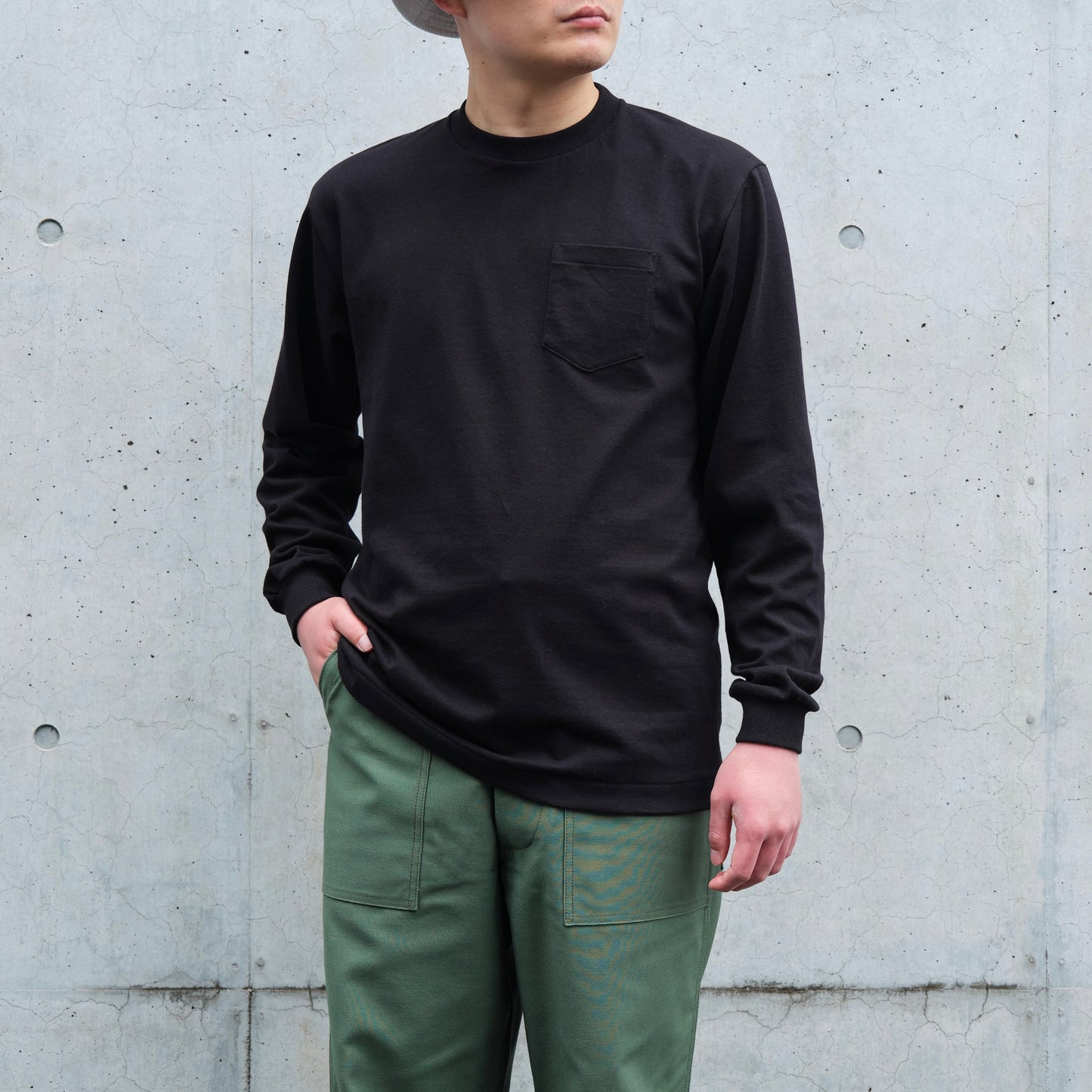 POCKET TEE L/S