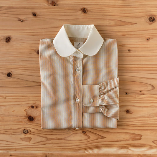 LiZZiE-R SHIRTS BEIGE STRIPE