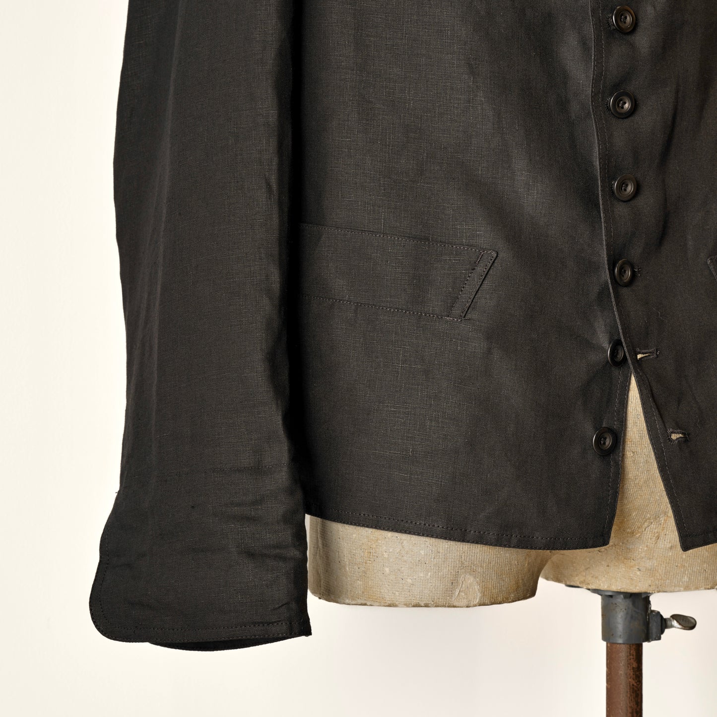 DOLMAN IRISH LINEN BLACK