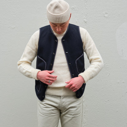 BEACH CLOTH VEST NAVY