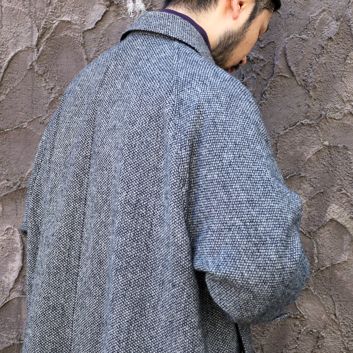 SINGLE RAGLAN COAT Ⅱ REVERSIBLE BLACK