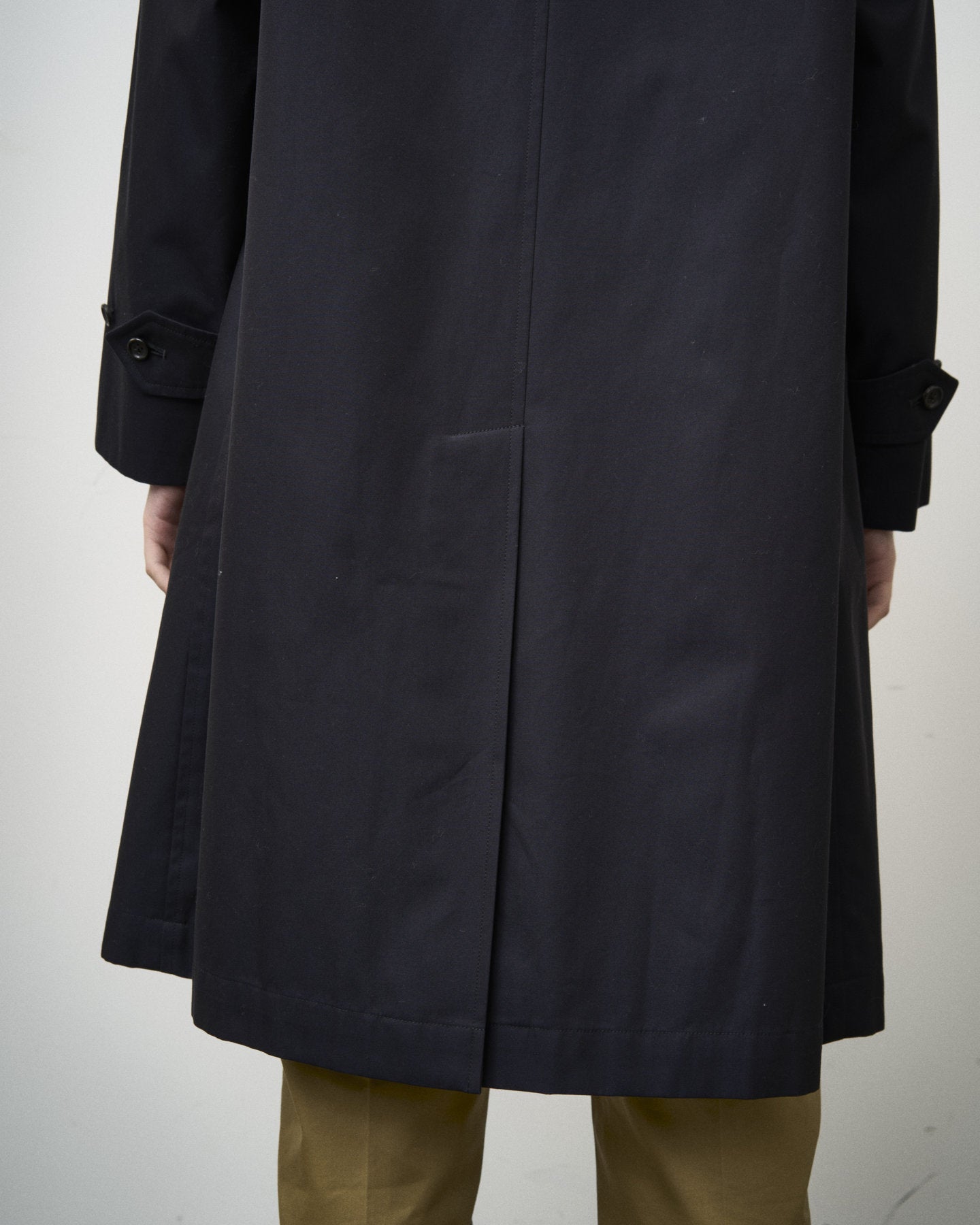 SINGLE RAGLAN COAT GABARDINE NAVY