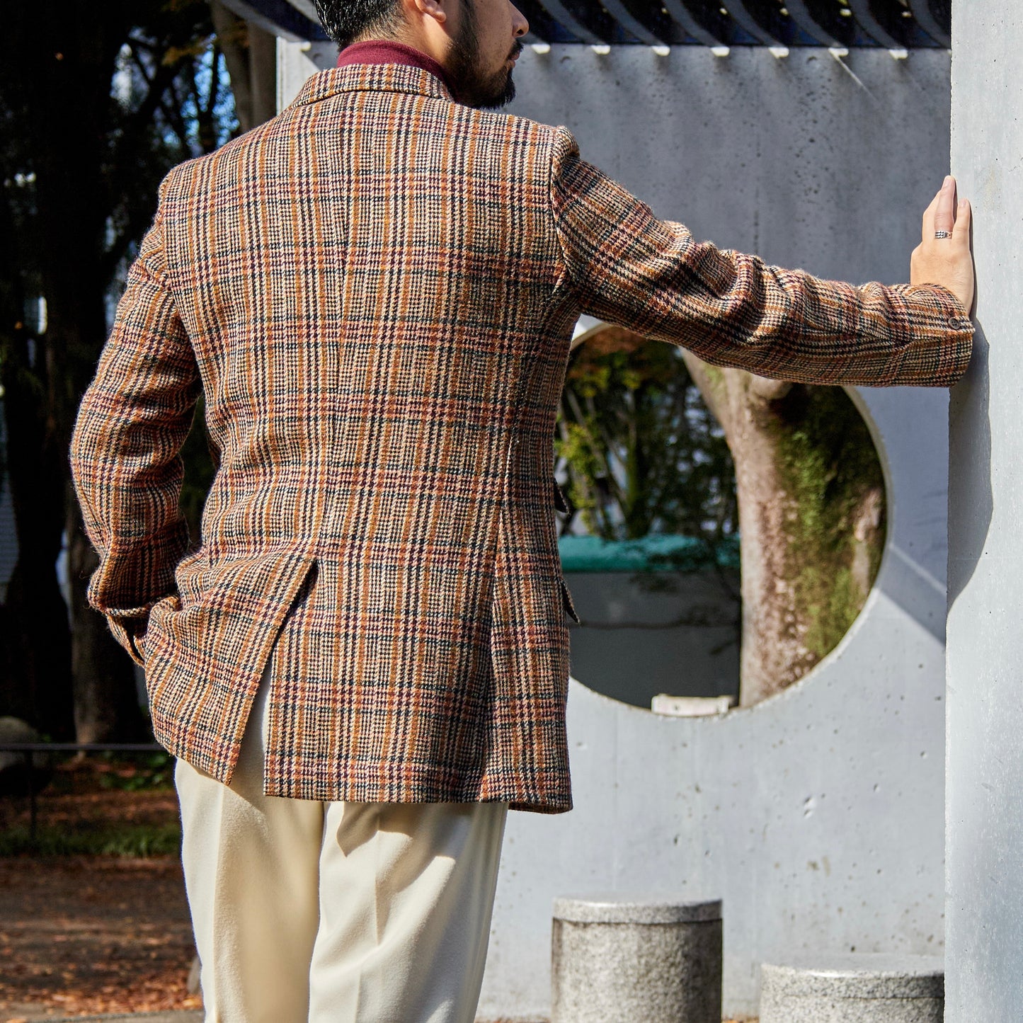 CHARLY SHETLAND WOOL GLEN CHECK