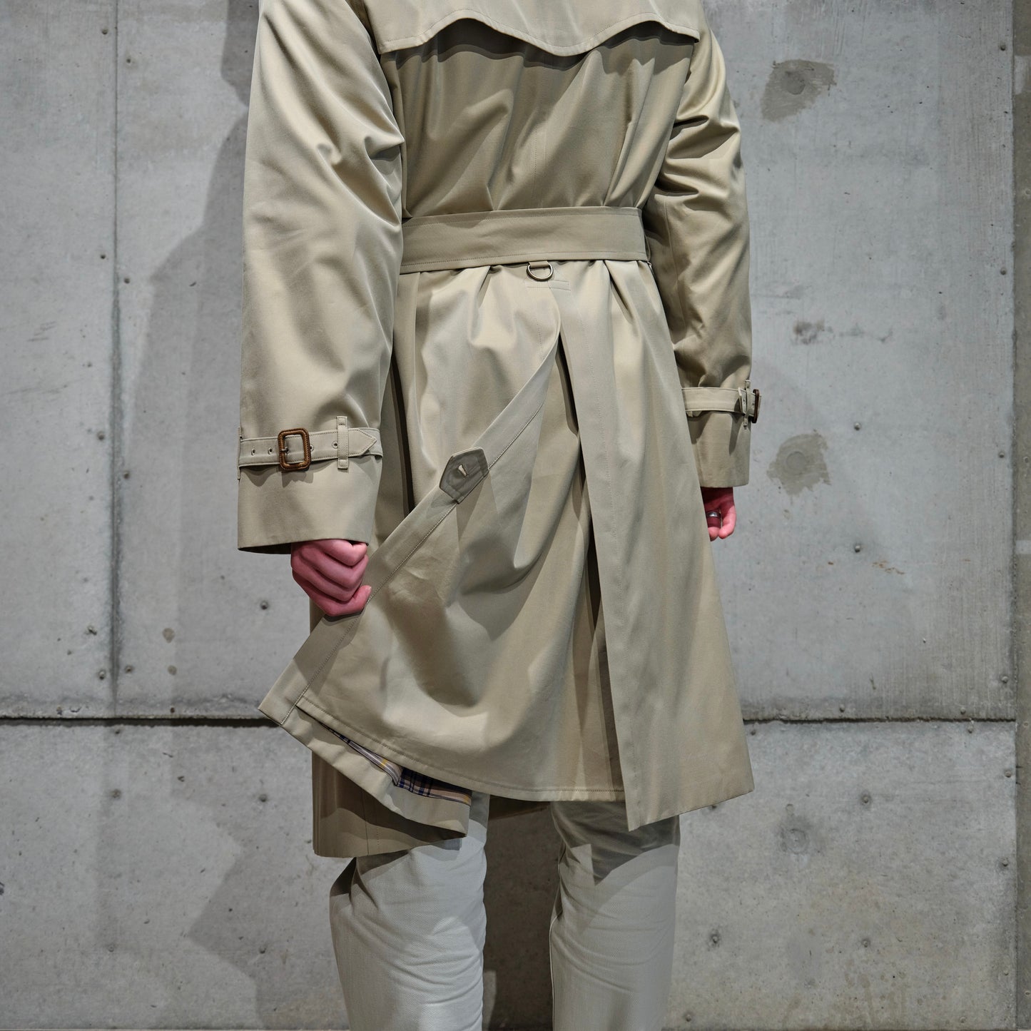 TRENCH COAT GABARDINE BEIGE
