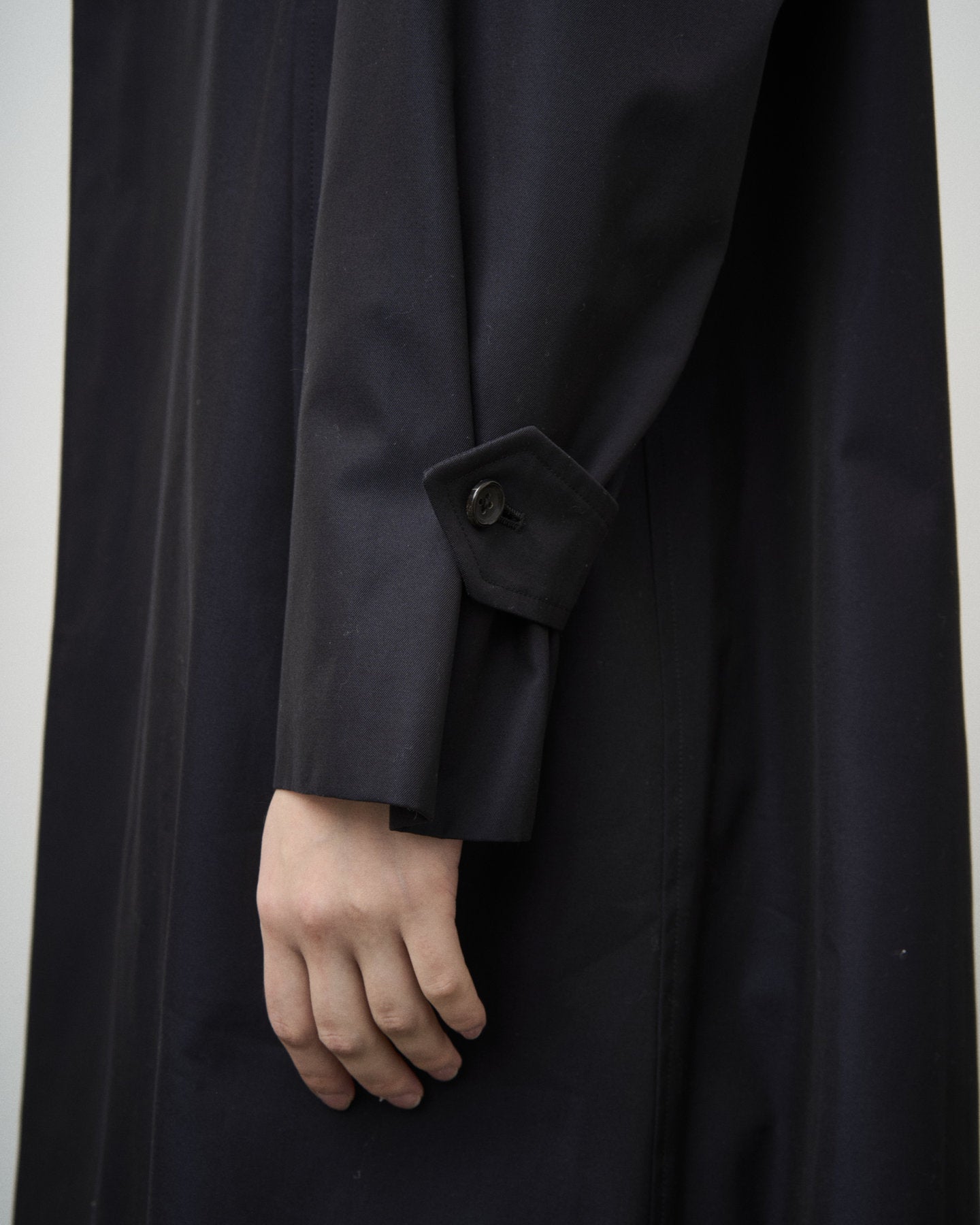 SINGLE RAGLAN COAT GABARDINE NAVY