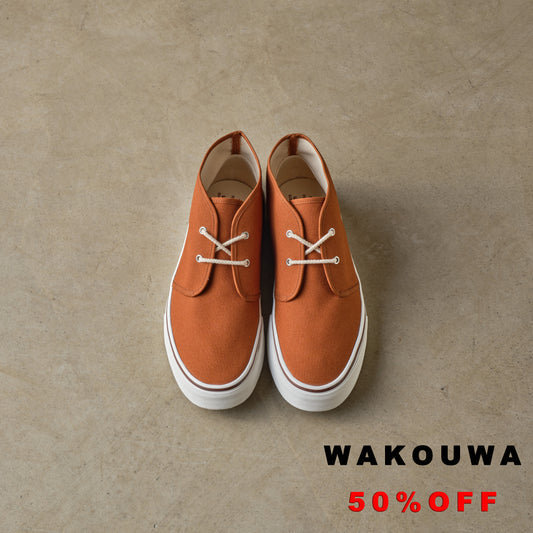 WAKOUWA CHUKKA WHITE SOLE BROWN
