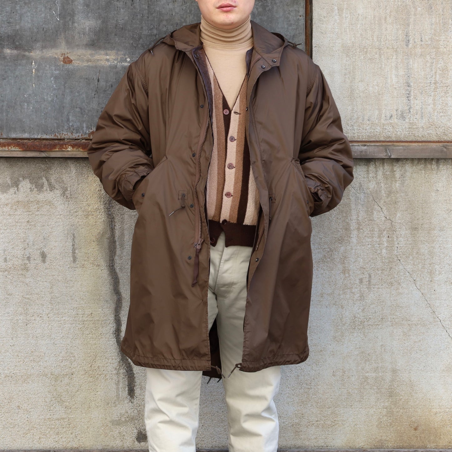 RMFC M51 FISHTAIL PARKA NYLON TAFFETA with DOWN LINER BROWN