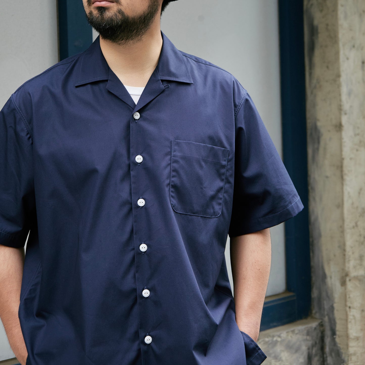 BIG YANK DICKIE SHIRTS POPLIN NAVY