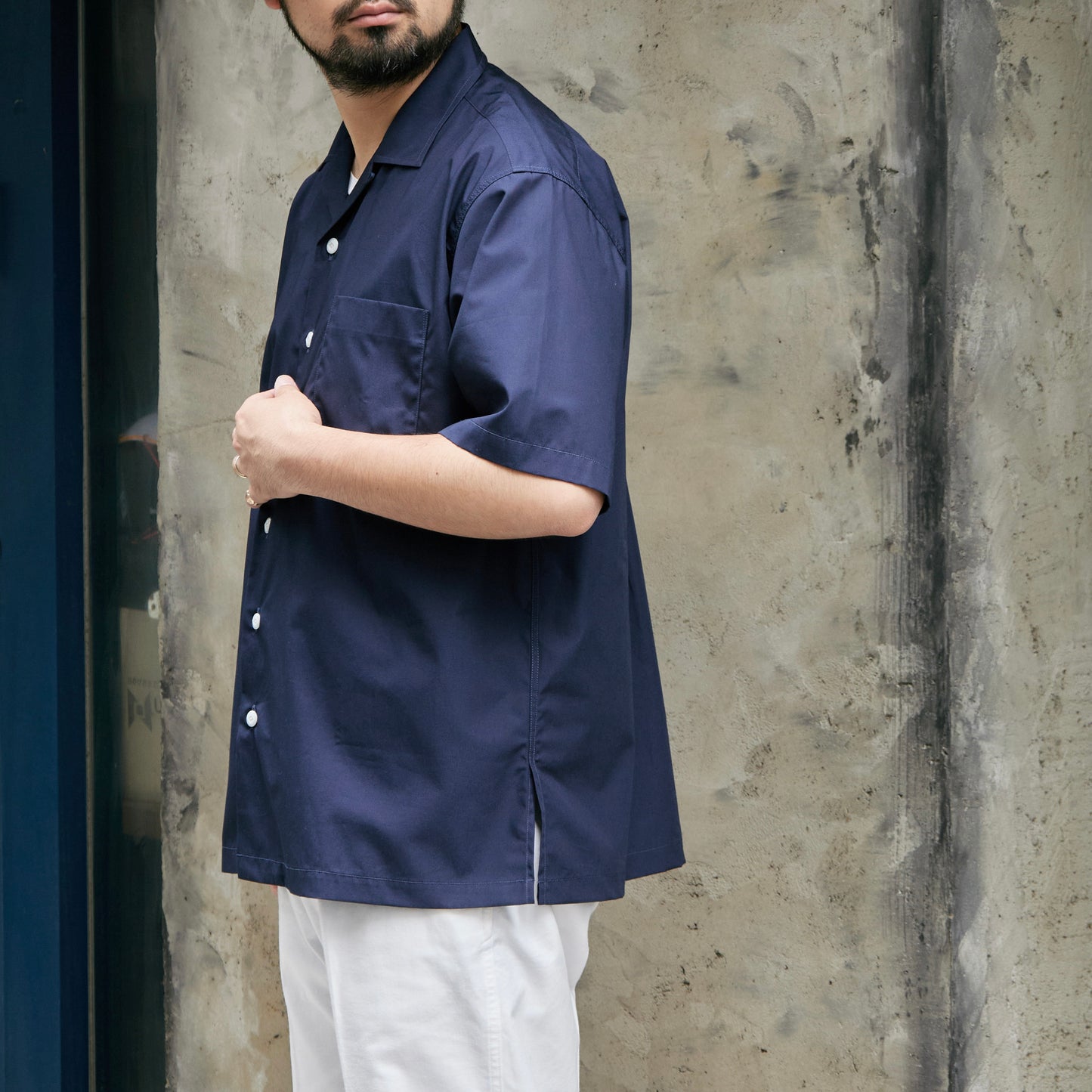 BIG YANK DICKIE SHIRTS POPLIN NAVY