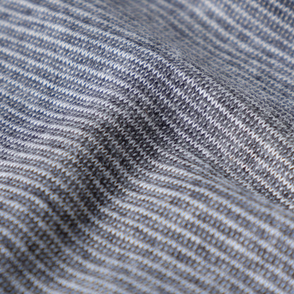 MOCK NECK TEE S/S MICRO STRIPES