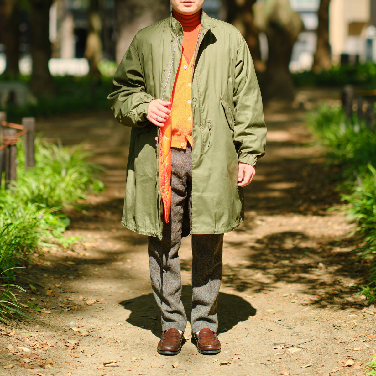 RMFC M65 FISHTAIL PARKA VINTAGE POPLIN  with DOWN LINER OLIVE