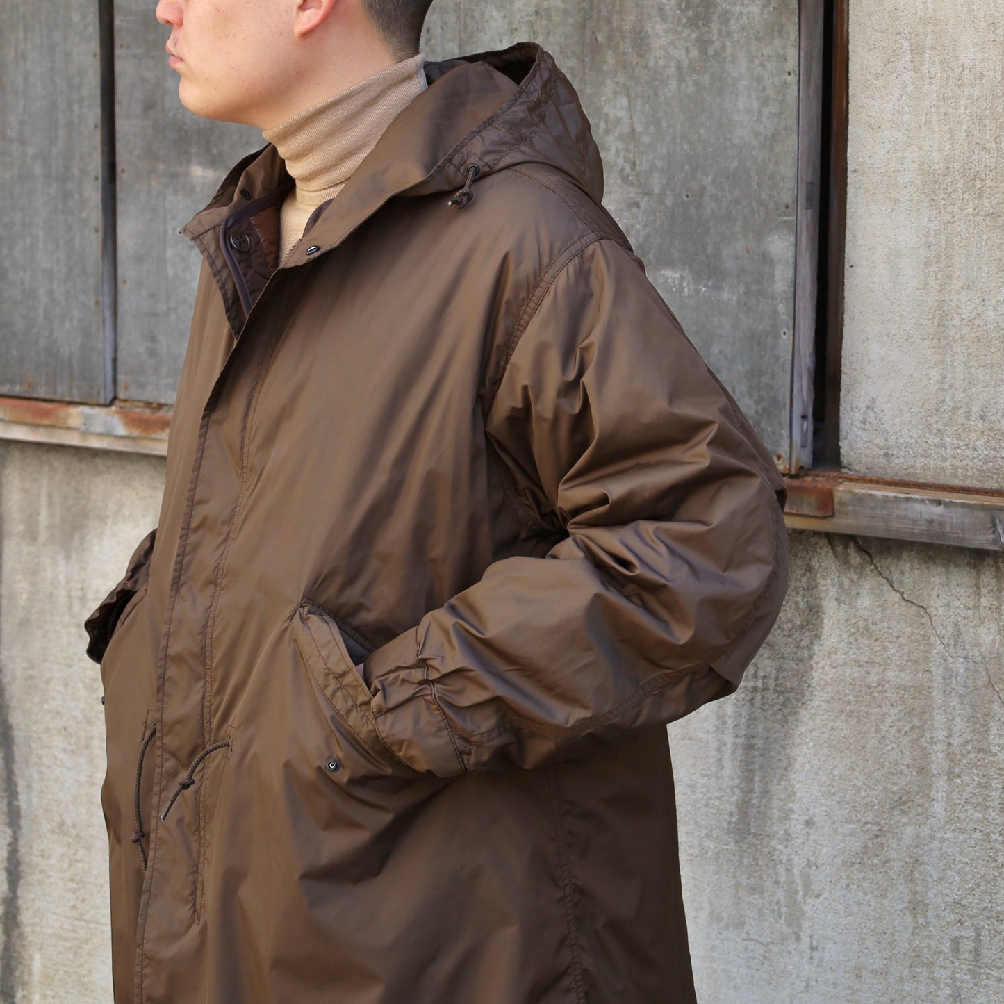 RMFC M51 FISHTAIL PARKA NYLON TAFFETA with DOWN LINER BROWN