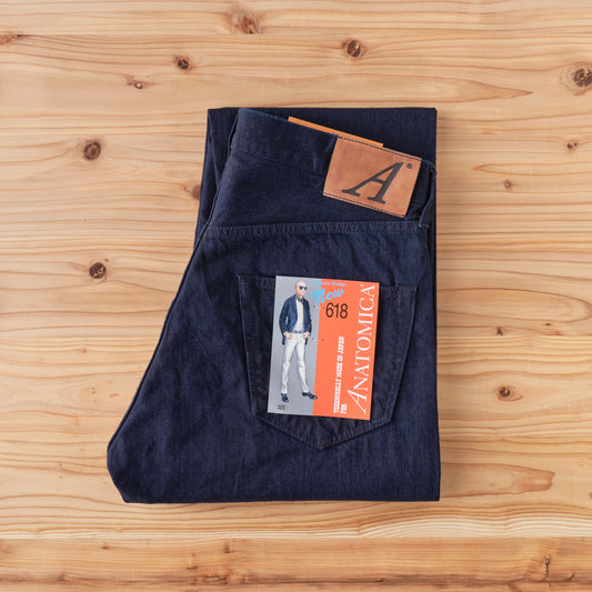 618 TAPERED DENIM DOUBLE INDIGO