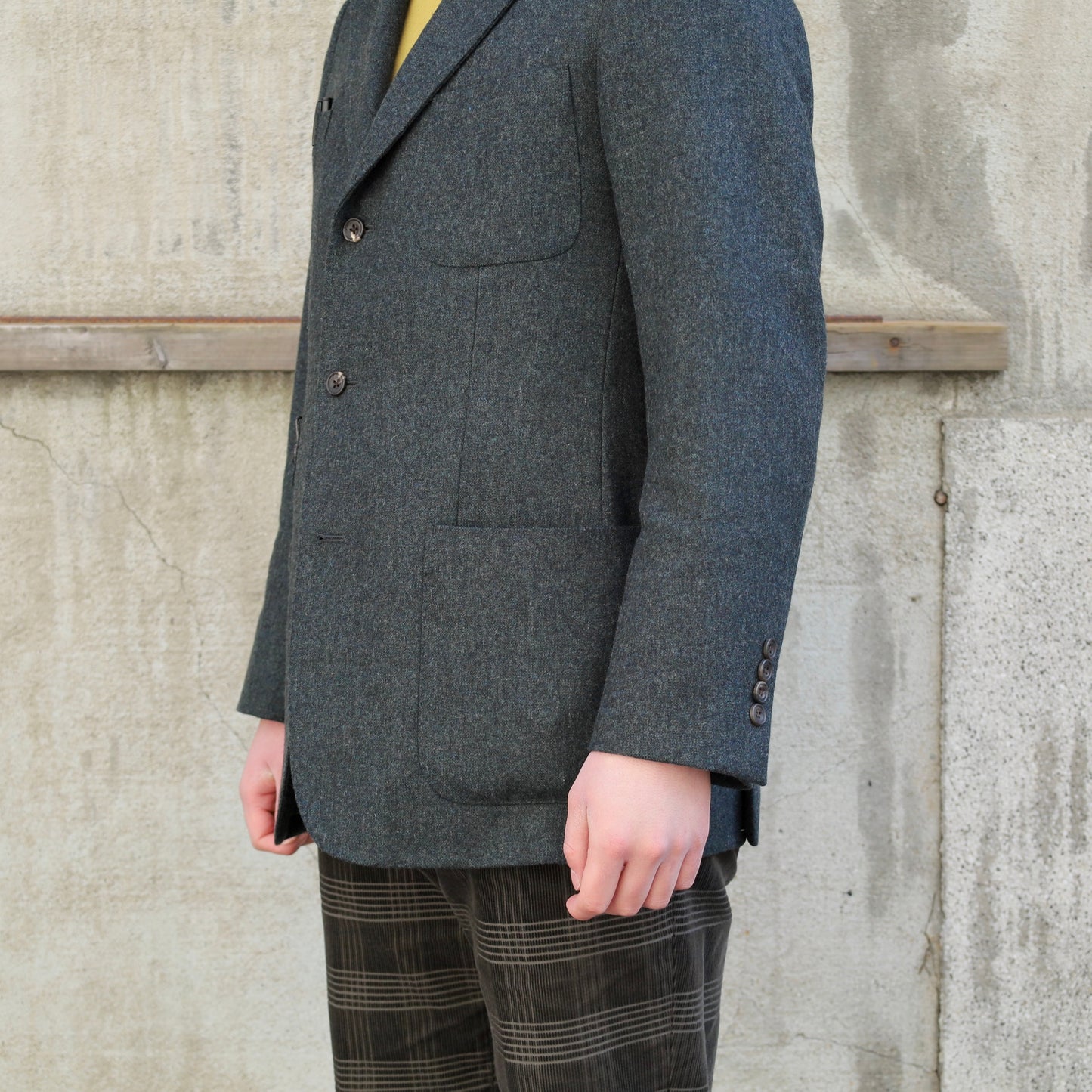 TRAVEL JACKET WOOL TWEED