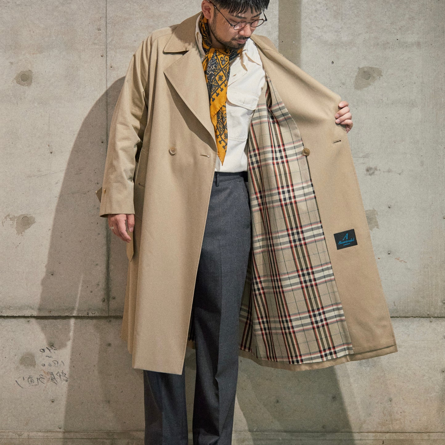 SINGLE RAGLAN COAT Ⅹ GABARDINE BEIGE