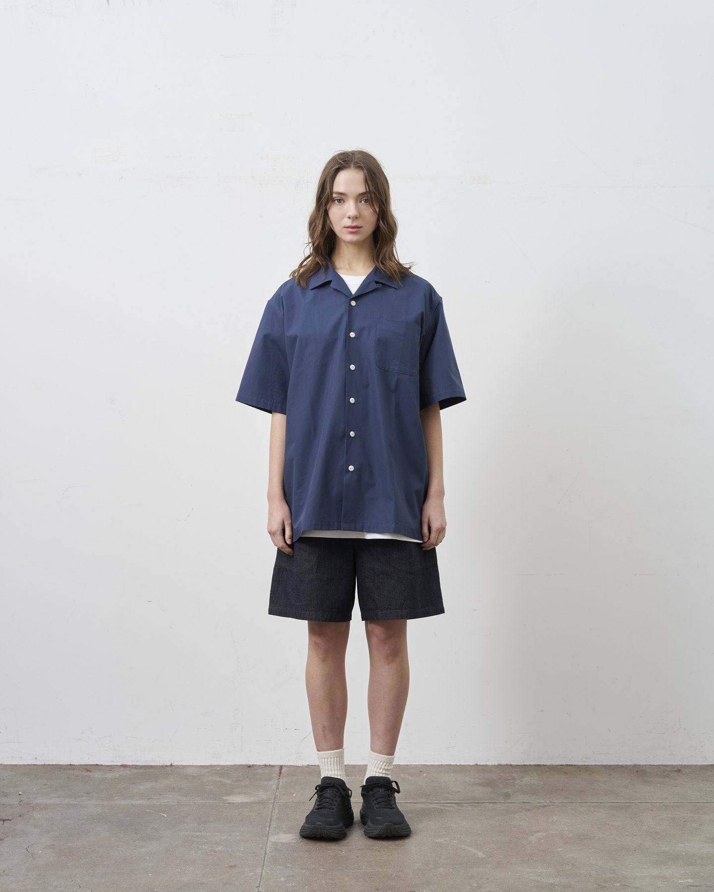 BIG YANK DECKIE SHIRTS POPLIN NAVY 【 Launch on June 27th 】