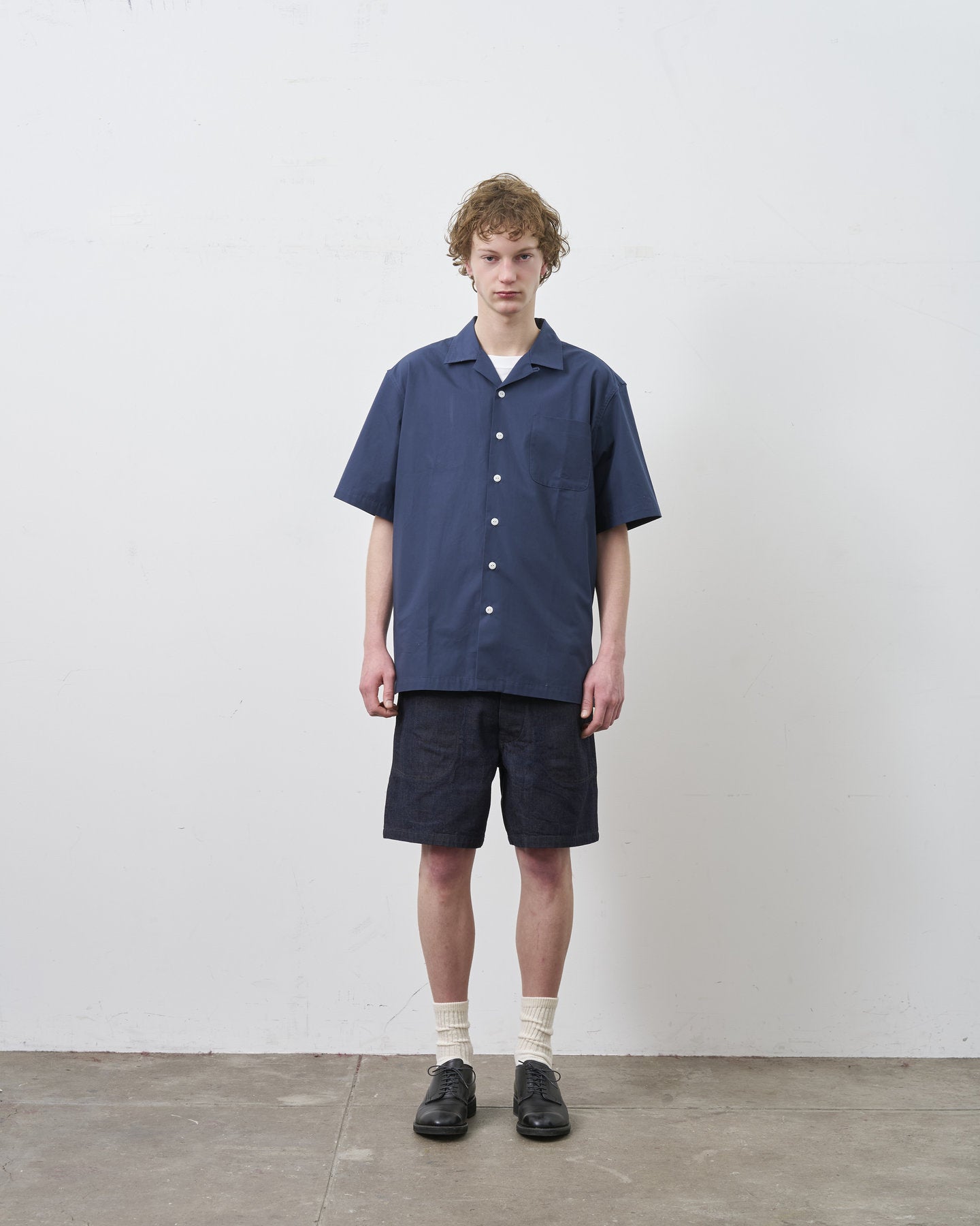 BIG YANK DECKIE SHIRTS POPLIN NAVY 【 Launch on June 27th 】