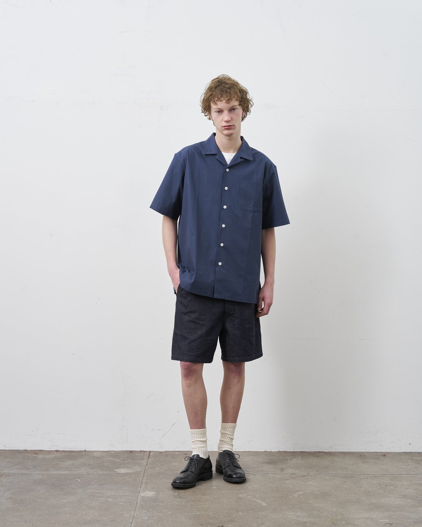 BIG YANK DECKIE SHIRTS POPLIN NAVY 【 Launch on June 27th 】