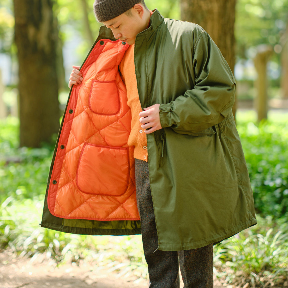 RMFC M65 FISHTAIL PARKA VINTAGE POPLIN  with DOWN LINER OLIVE