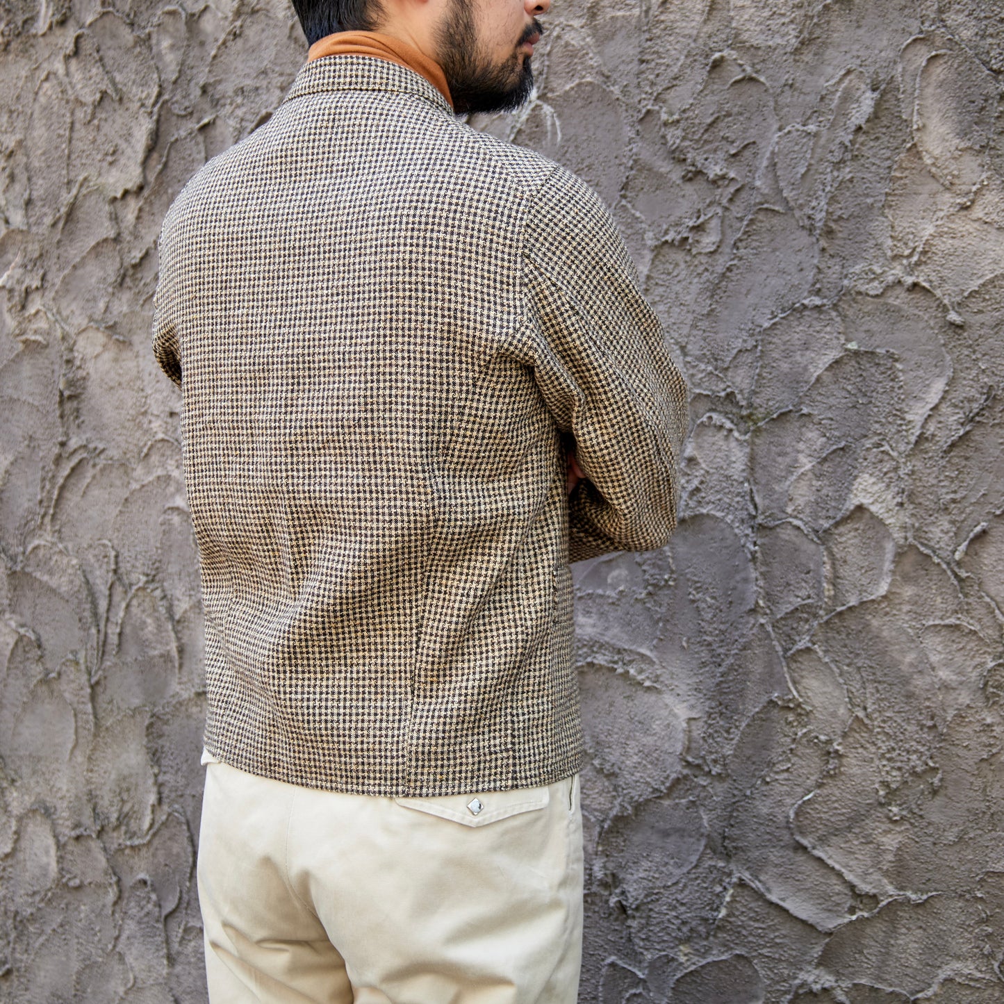 DOLMAN LINEN STAR HOUNDS' TOOTH