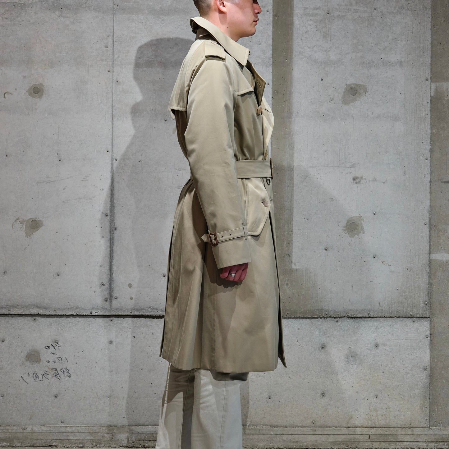 TRENCH COAT GABARDINE BEIGE