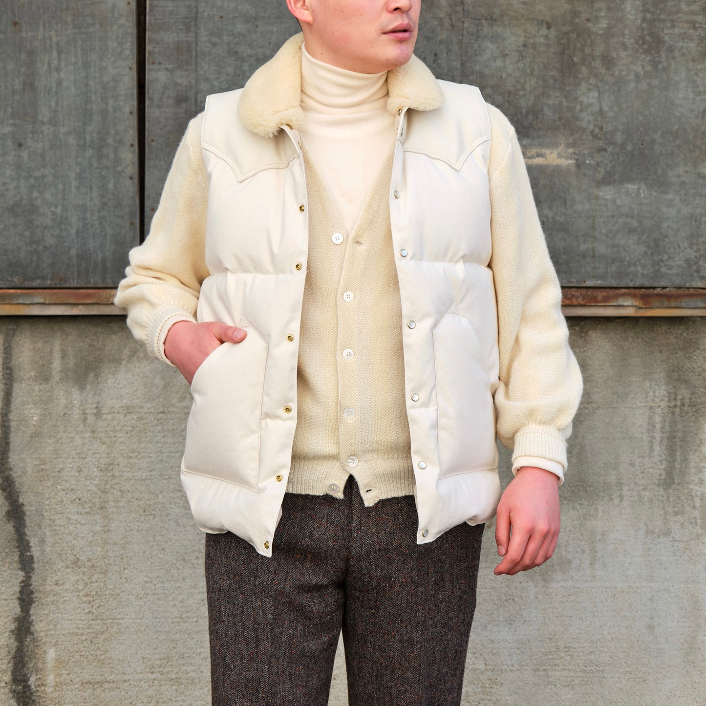 RMFC for ANATOMICA CHRISTY VEST DUCK NATURAL